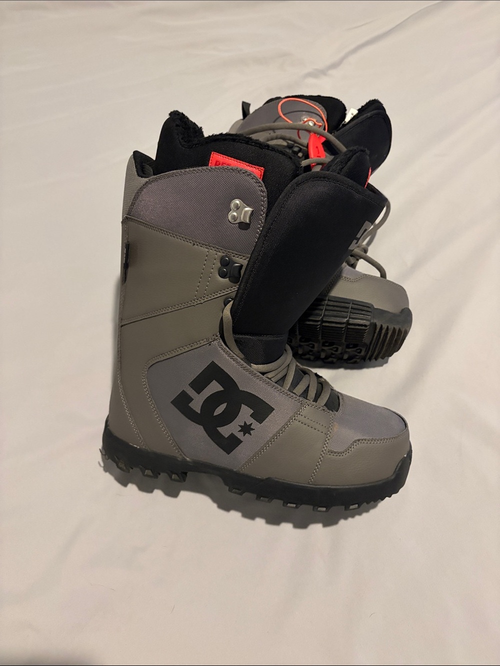 DC Gray and Black Snowboard Boots US Sz 9